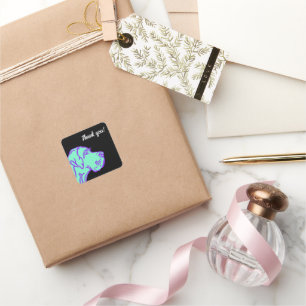 Adesivo Quadrado Grande desenho de Dane