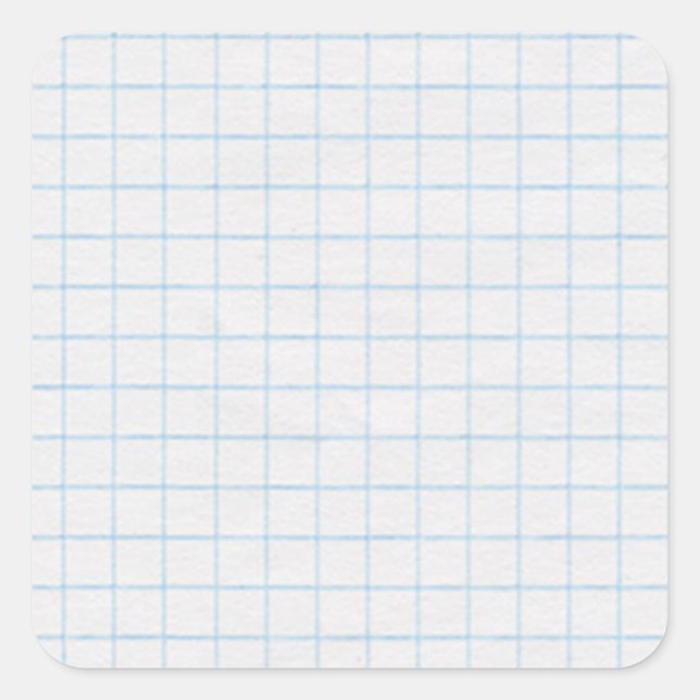 Adesivo Quadrado Graph Paper (Frente)