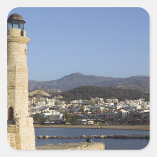 Adesivo Quadrado GRÉCIA, CRETA, Província de Rethymno, Rethymno: