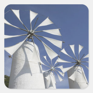 Adesivo Quadrado GRÉCIA, CRETE, Província de Iraklio, Ano Kera:2