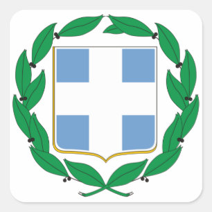 Adesivo Quadrado Grécia de armas