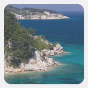 Adesivo Quadrado GRÉCIA, Ilhas do Nordeste do Egeu, SAMOS, 6