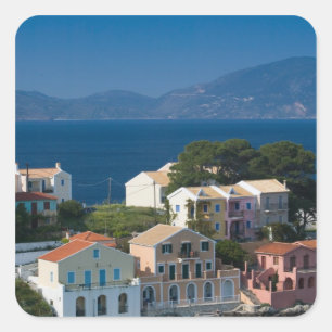 Adesivo Quadrado GRÉCIA, Ilhas Jônicas, KEFALONIA, Assos: