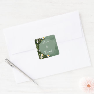 Adesivo Quadrado Green Daisy