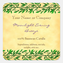 Green Garland Editável Rustic Soap Editável