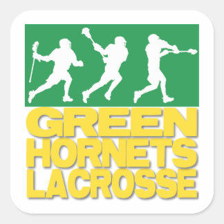 Adesivo Quadrado Green Hornets Lacrosse