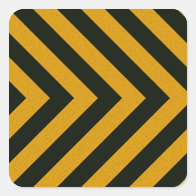 Adesivo Quadrado Grelhas de Risco Amarelo-Chevron (Frente)