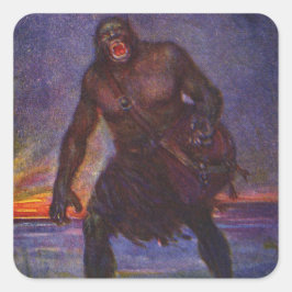Adesivo Quadrado Grendel no Beowulf Sticker