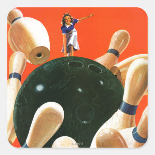 Adesivo Quadrado Greve de boliches