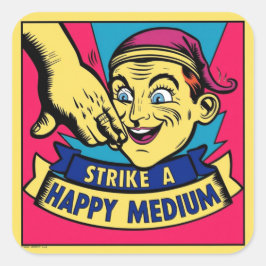 Adesivo Quadrado Greve Um Meio Feliz