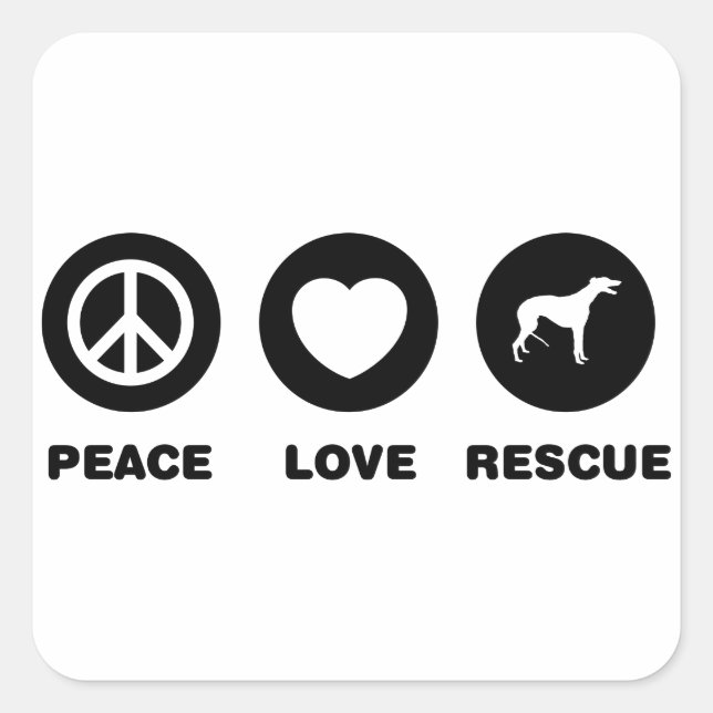 Adesivo Quadrado Greyhound (Frente)