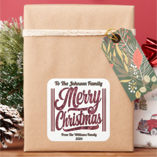 Adesivo Quadrado Grito na Alegria do Natal!