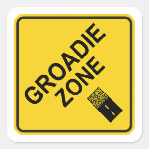 Adesivo Quadrado Groadie Zone Gravel Cycling