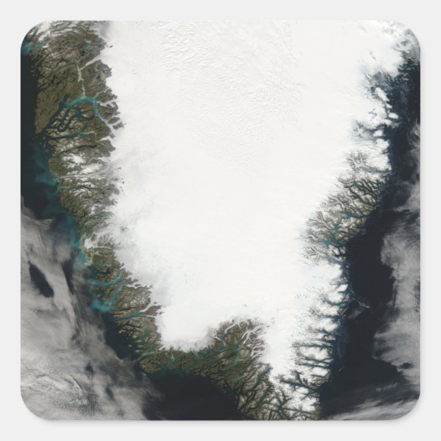 Adesivo Quadrado Groenlândia Meridional (Frente)