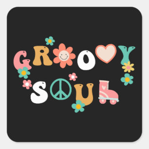 Adesivo Quadrado Groovy Soul