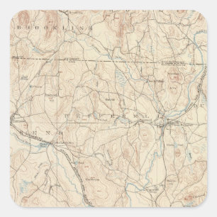 Adesivo Quadrado Groton, Massachusetts
