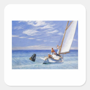Adesivo Quadrado Ground Swell Hopper - Edward Hopper