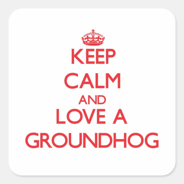 Adesivo Quadrado Groundhog (Frente)