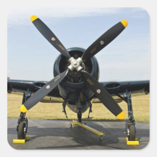 Adesivo Quadrado Grumman F8F Bearcat caça embarcado da Marinha no