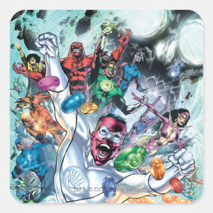 Adesivo Quadrado Grupo do Corp com anéis