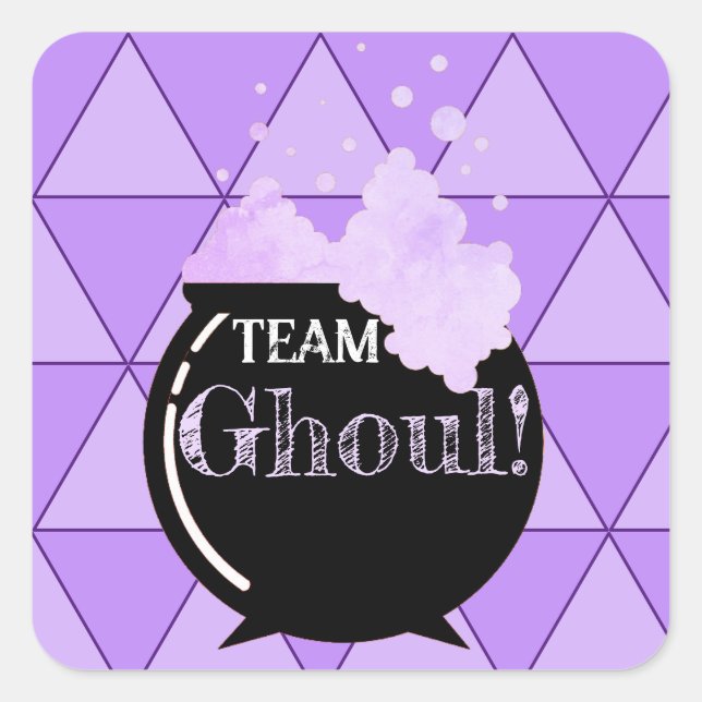 Adesivo Quadrado Grupo Ghoul - Partido de Revelação de Gênero (Frente)