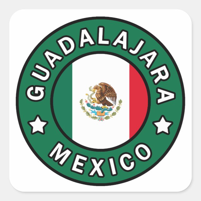 Adesivo Quadrado Guadalajara México (Frente)