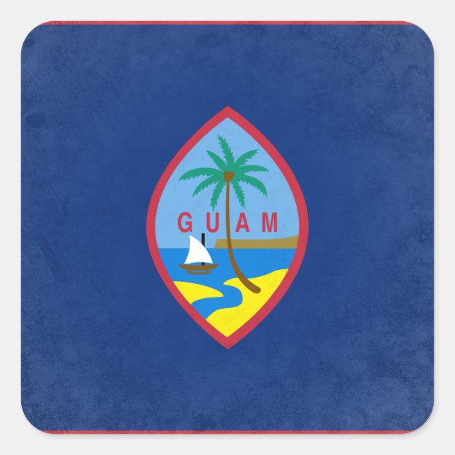 Adesivo Quadrado Guam (Frente)