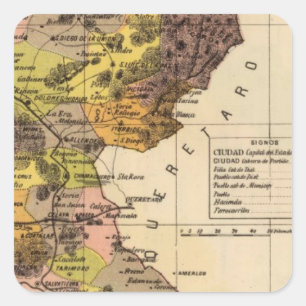 Adesivo Quadrado Guanajuato, México