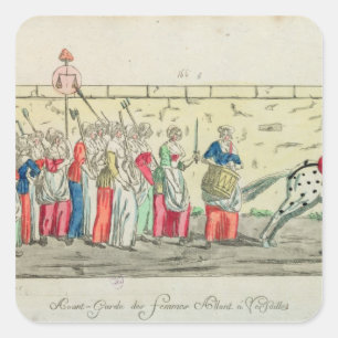 Adesivo Quadrado Guarda avançada das mulheres indo