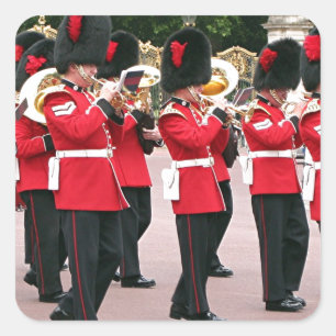 Adesivo Quadrado Guarda Banda, Buckingham Palace, Londres, Inglater