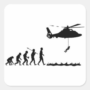 Adesivo Quadrado Guarda costeira