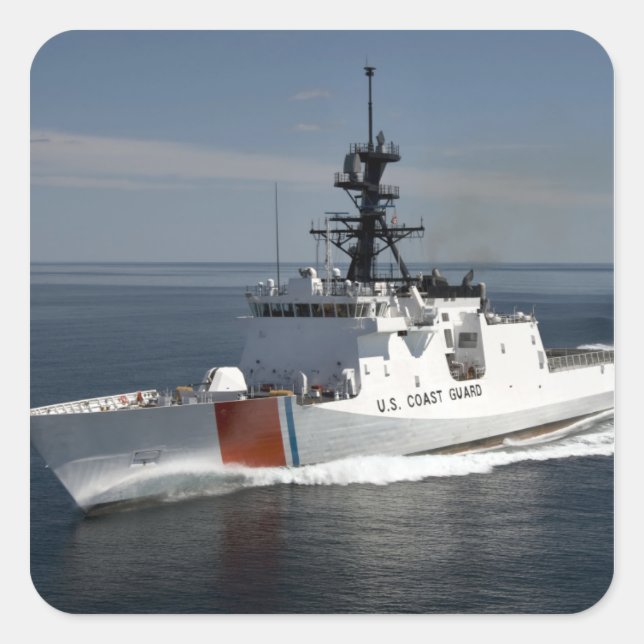 Adesivo Quadrado GUARDA costeira americana Waesche 3 (Frente)
