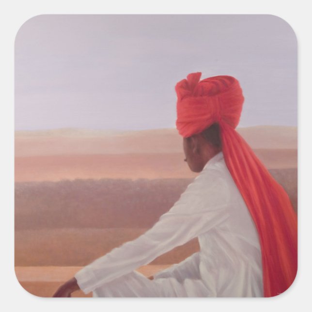 Adesivo Quadrado Guarda do Palácio Jaipur (Frente)