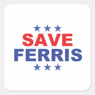 Adesivo Quadrado Guardar o Ferris Sticker