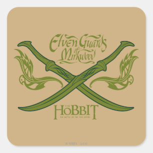 Adesivo Quadrado Guardas de Elven do ícone do filme de Mirkwood