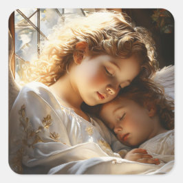 Adesivo Quadrado Guardian Angel