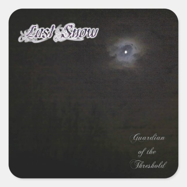Adesivo Quadrado Guardião da Última Neve dos autocolantes do Limiar (Frente)