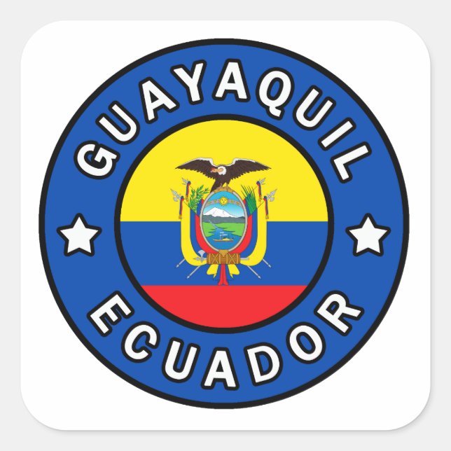 Adesivo Quadrado Guayaquil Equador (Frente)
