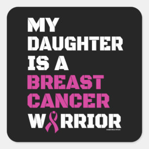 Adesivo Quadrado Guerreiro/Bloqueio/Filha...Cancer da mama