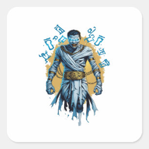 Adesivo Quadrado Guerreiro da Camisa do Nilo - Arte Inspirada Faraó