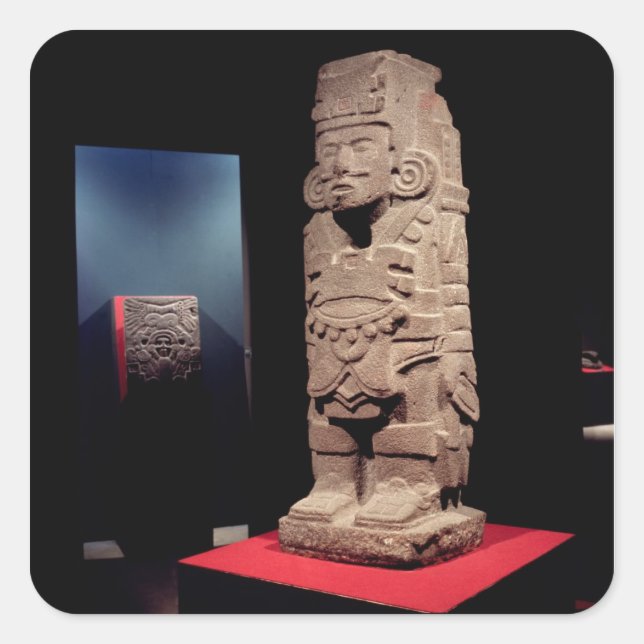 Adesivo Quadrado Guerreiro, da Cultura Toltec (Frente)