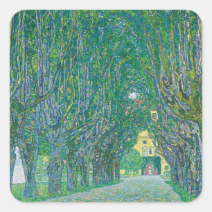 Adesivo Quadrado Gustav Klimt: Avenida do Parque Schloss Kammer