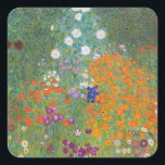 Adesivo Quadrado Gustav Klimt Flower Garden Cottage Nature<br><div class="desc">Uma bela pintura de jardim - esta é uma pintura clássica de Gustav Klimt,  chamada Jardim de Algodão,  ou Jardim Bauergarten,  1907,  que é um close up de um jardim floral,  uma pintura floral colorida.</div>