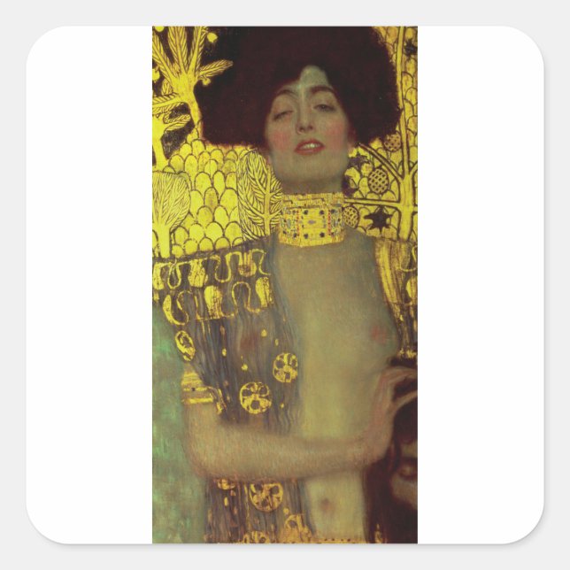 Adesivo Quadrado Gustav Klimt - Judith (Frente)