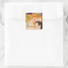 Adesivo Quadrado Gustav Klimt - Mãe e Filho