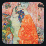 Adesivo Quadrado Gustav Klimt - Mulheres Amigas<br><div class="desc">Mulheres Amigas - Gustav Klimt,  Petróleo na Canvas,  1916-17 (destruído em 1945)</div>