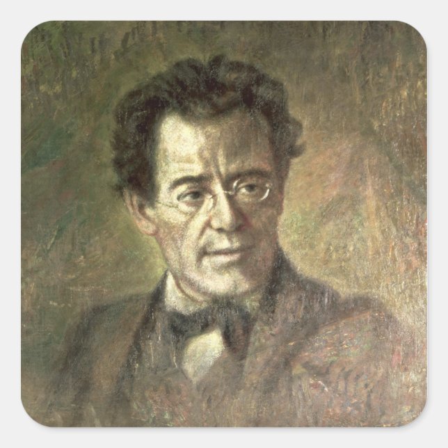 Adesivo Quadrado Gustav Mahler (Frente)