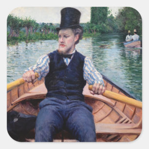 Adesivo Quadrado Gustave Caillebotte - Festa de Barco
