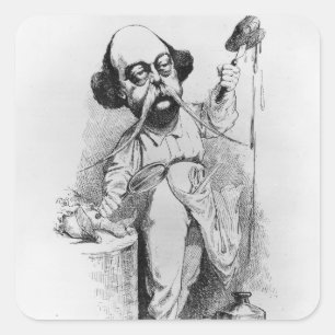 Adesivo Quadrado Gustave Flaubert que disseca a senhora Bovary