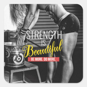 Adesivo Quadrado Gym Malhação Motivativo